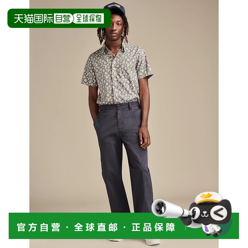 自营Lucky Brand Men's Coolmax Relaxed Straight Fit Chino Pan