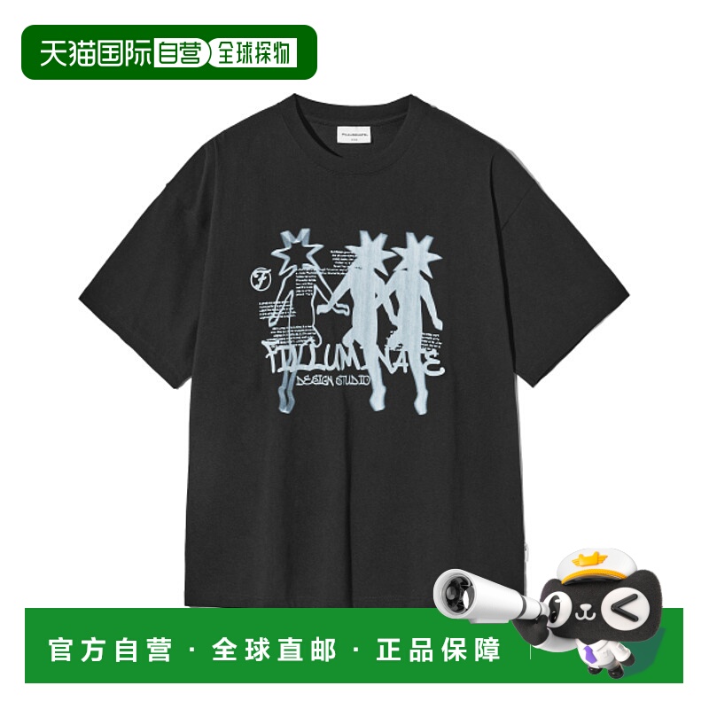 韩国直邮FILLUMINATE 公用T恤FBEUUST204BK Starlight Graphic T-