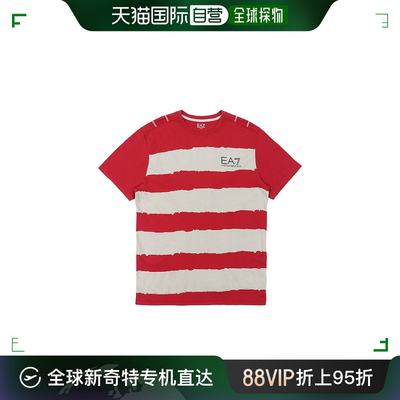 香港直邮EMPORIO ARMANI 条纹男士T恤 273565-4P217-00173