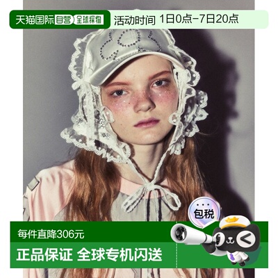 1h可退 日本直邮Candy Stripper 女装 3WAY蕾丝帽 设计感半透明装
