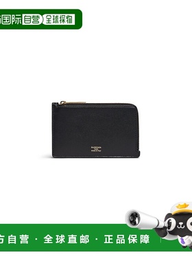 自营欧洲直邮Balenciaga巴黎世家 Envelope女士黑色logo标识钱包
