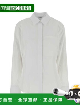 1h可退 香港直邮Courreges 女士 白色棉质衬衫 126CCH119CO0080