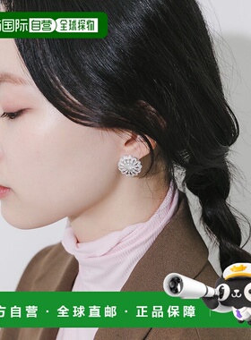 1h可退 日本直邮SMELLY 女士 花朵造型辐射纹路 维intage风合金耳