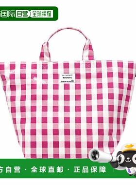 日本直邮ROOTOTE 舟形横型托特包 子包 格纹SN. 德利. 层压 - Q 1