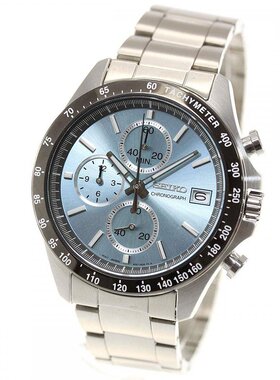 日本SEIKO精工腕表SELECTION石英手表浅蓝色*银色潮流时尚