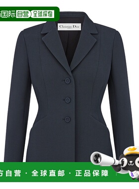 香港直邮Dior 30 MONTAIGNE 单排扣羊毛西装外套 841V01A1166