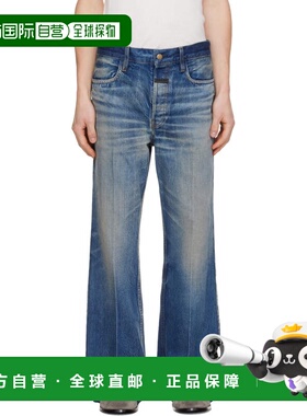 1h可退 香港直邮essentials fear of god 男士 蓝色 70s 牛仔裤 F