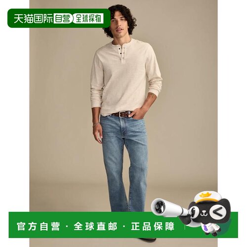 自营lucky brand拉奇品牌男士363复古直筒-中蓝色 美国奥莱直发