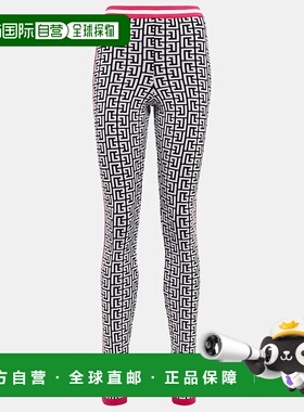 香港直邮Balmain 巴尔曼 女士 提花针织羊毛混纺打底裤 000734