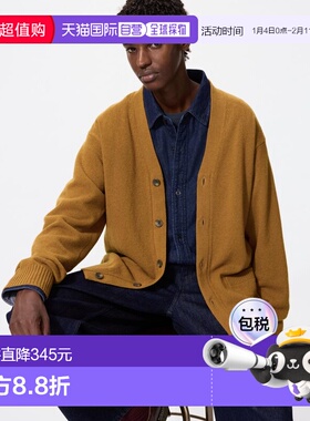 日潮跑腿UNIQLO优衣库 羊毛V领开衫 柔软羊毛衫针织衫毛衣478547