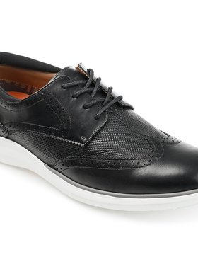 【美国奥莱】直发 Thomas & Vine Savage 压花翼尖德比鞋 - 黑色