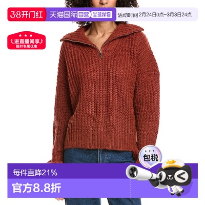 自营ba&sh Beltane Mohair & Alpaca-Blend Sweater - white 美国