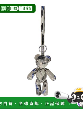 香港直邮BURBERRY 女士项链 8103392 SS2025 银色 Charm Orsetto