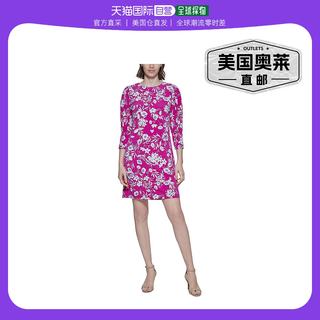 jessica howardPetites 女士 Puff Sleeve Floral Shift Dress fu