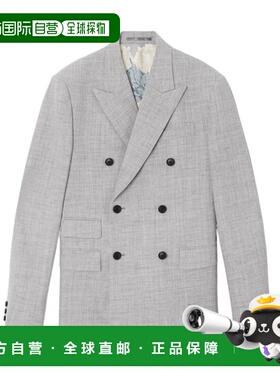 香港直邮Versace 羊毛双排扣西装外套 10166041A11264范思哲