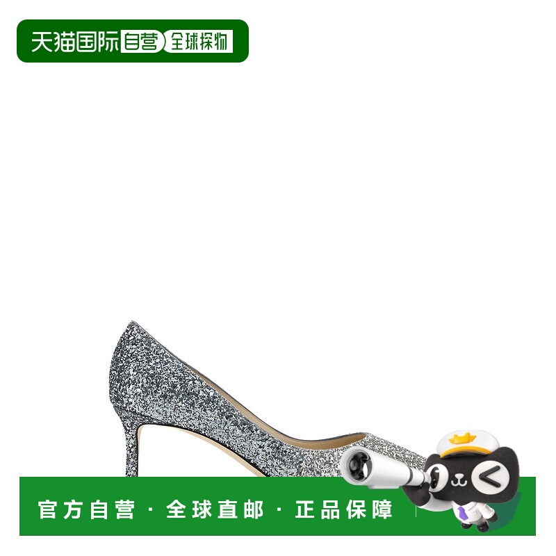 1h可退 香港直邮JIMMY CHOO 女士高跟鞋 ROMY60BRESILVERDUSKBLUE