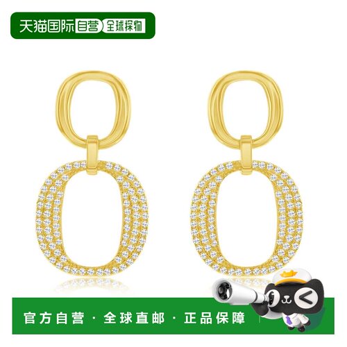 自营Suzy Levian Yellow Sterling Silver White Cubic Zirconia