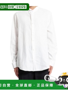 香港直邮CELINE 男士衬衫 RC00I440Z01BC AW2024 白色 长袖衬衫