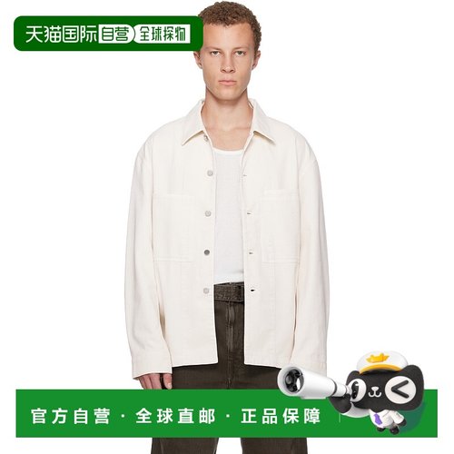 香港直邮Lemaire 男士 灰白色 Workwear 牛仔夹克 OV1024LD1066