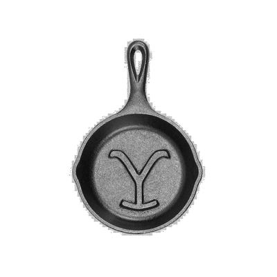 自营 Lodge Yellowstone 5 英寸调味铸铁 Power Y 煎锅 - 黑色 美