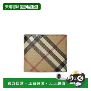 格纹双折钱包 香港直邮Burberry 80950461零钱博柏利
