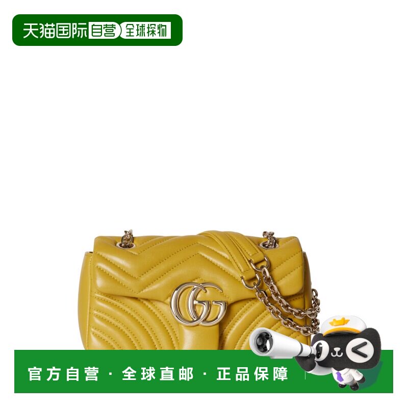香港直邮GUCCI 女士单肩包 837280AAE387316 SS2026 黄色斜挎包
