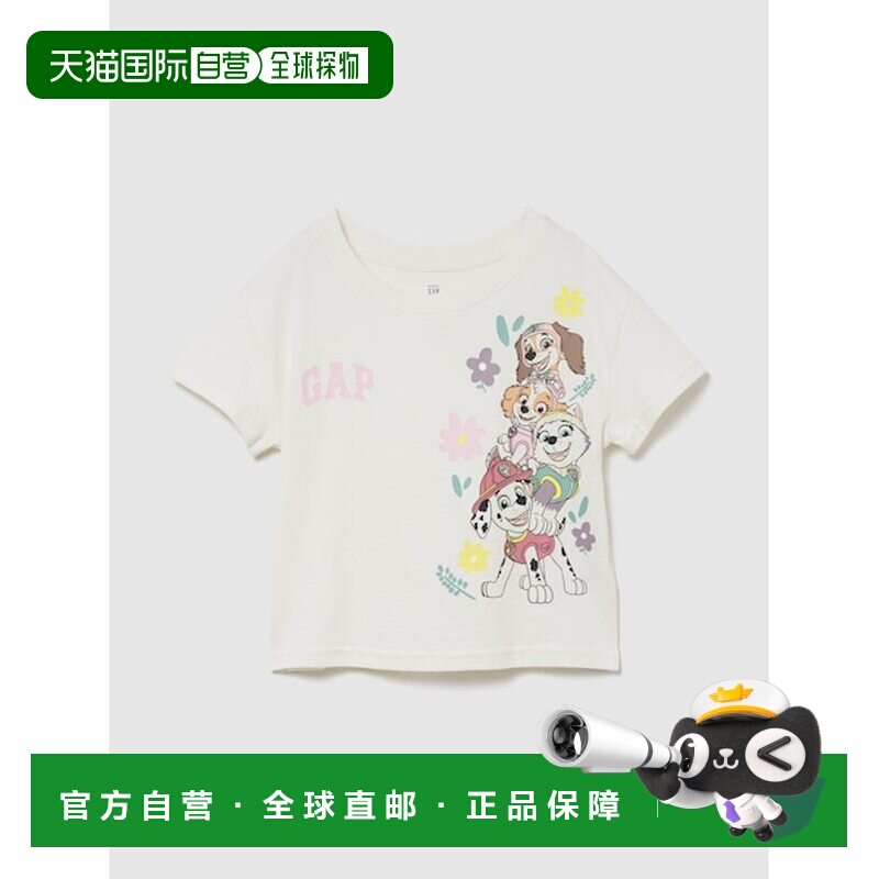 日本直邮幼童 GAP Logo T恤 [389156924]短袖图片