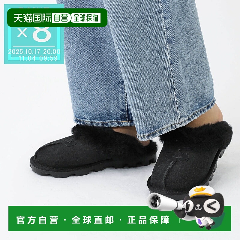 日本直邮UGG Australia 一脚蹬拖鞋女士5125 blk COQUETTE2022AW