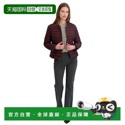 自营TAHARI Women's Lightweight Quilted Stretch Jacket with S