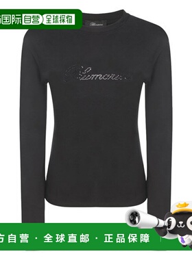 1h可退 香港直邮Blumarine 蓝色情人 女士 棉质圆领T恤 2T019A