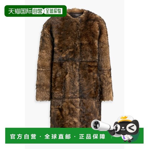 1h可退 香港直邮潮奢 ZIMMERMANN 女士 毛羊皮大衣 0330CF241CHOC