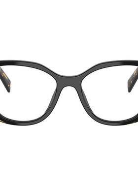 PRADA 女士眼镜 PRB04V3891O1 SS2025 黑色 全框平光镜