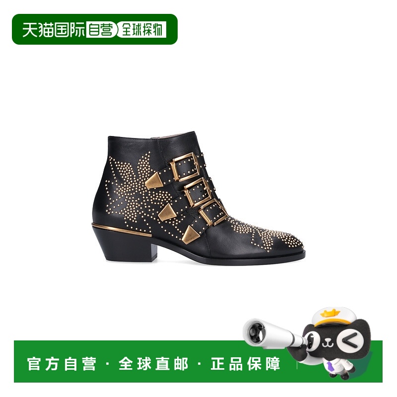 1h可退 香港直邮潮奢 Chloe 蔻依 女士 Susanna扣环及踝靴子 C16A