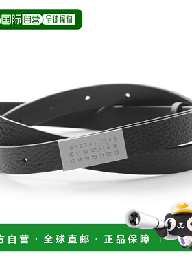日本直邮MM6 Maison Margiela NUMERIC BELT MINI 黑色腰带男女通