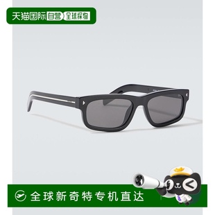 香港直邮潮奢 普拉达 1h可退 Prada black黑色 男士 矩形太阳眼镜