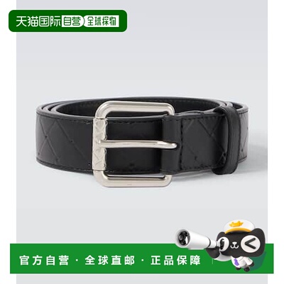 1h可退 香港直邮Bottega Veneta 葆蝶家 男士 Stamp 35mm 编织皮