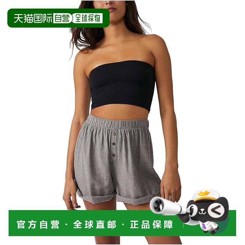 自营Free People Amelia Bandeau Tube Top Womens  Black Stretc