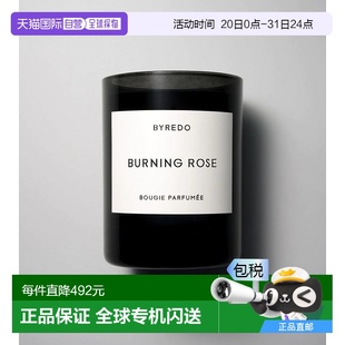 自营BYREDO柏芮朵 BURNING ROSE炽火玫瑰香氛蜡烛240G新款