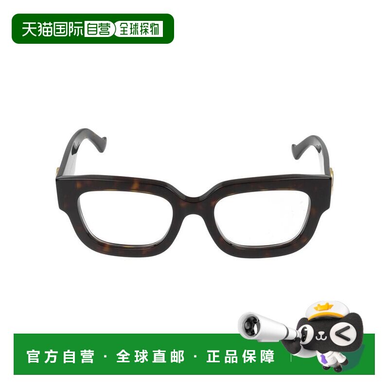 香港直邮GUCCI 女士眼镜 GG1548O005 CO 黑色 徽标平光镜古驰