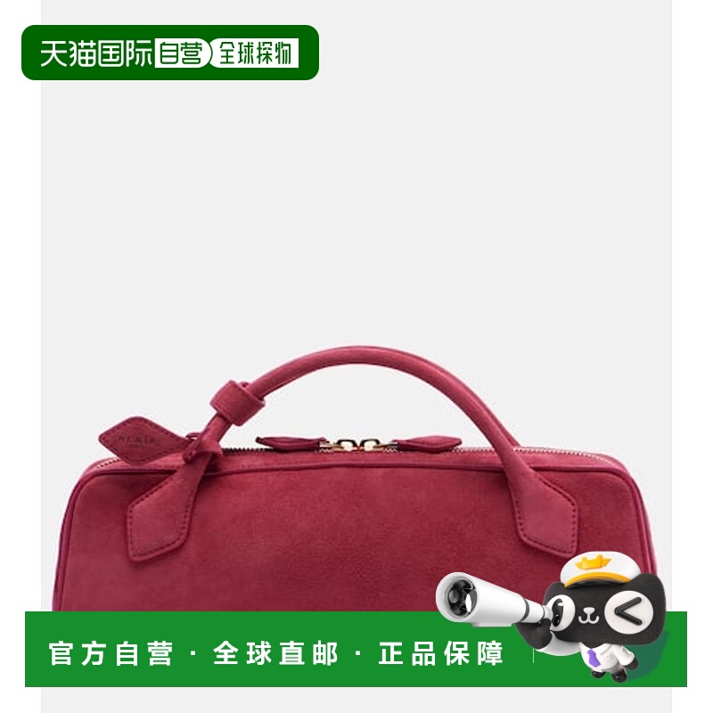 香港直邮alaia 女士 Le Teckel 绒面革手包 pink粉色 舒适时尚