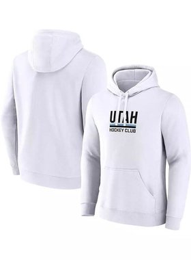 美国直邮Fanatics 犹他州冰球俱乐部副徽标男士白色套头连帽衫