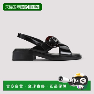 香港直邮PRADA 女士凉鞋 1X962NF035P39F0002 SS2025 黑色 BRUSHE