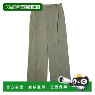 长裤 绿色 男式 日本直邮 4430 棉质长裤 h526y04web 褶裥 LOEWE