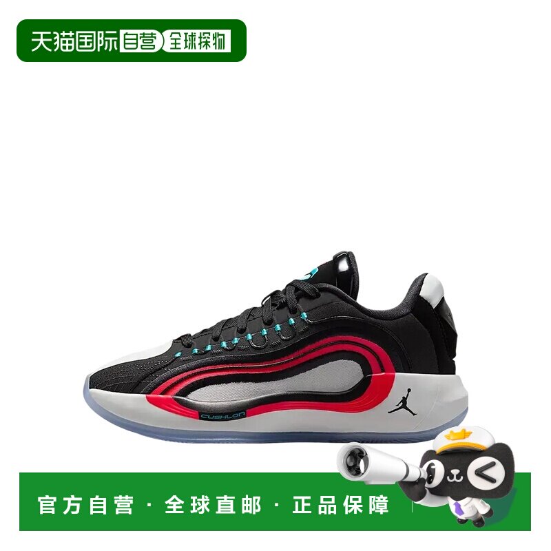 日本直邮JordanLuka 4 Bloodline 舒适GS 低帮 篮球鞋 黑红色 男