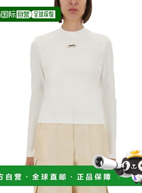 1h可退 香港直邮Jacquemus 女士 GROS 白色粒纹T恤 TSW00155AJ001