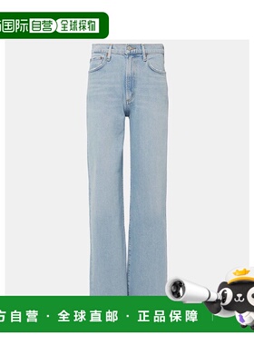 1h可退 香港直邮AGOLDE 女士 Harper 中腰直筒牛仔裤 blue蓝色 舒