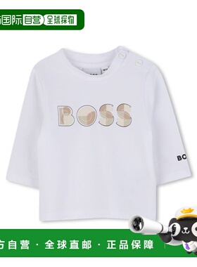 1h可退 香港直邮BOSS 波士 男童 T恤童装 J52514B10P white白色