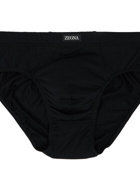 潮奢 Zegna 杰尼亚 男士 黑色三角内裤 N2L61011