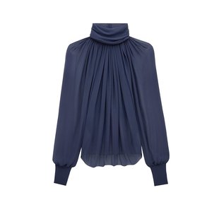 SAINT 810153Y065W4900 女士衬衫 蓝色 LAURENT