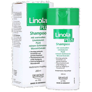 欧洲直邮德国Linola加强版头皮神经性皮炎洗发水200ml干痒敏感